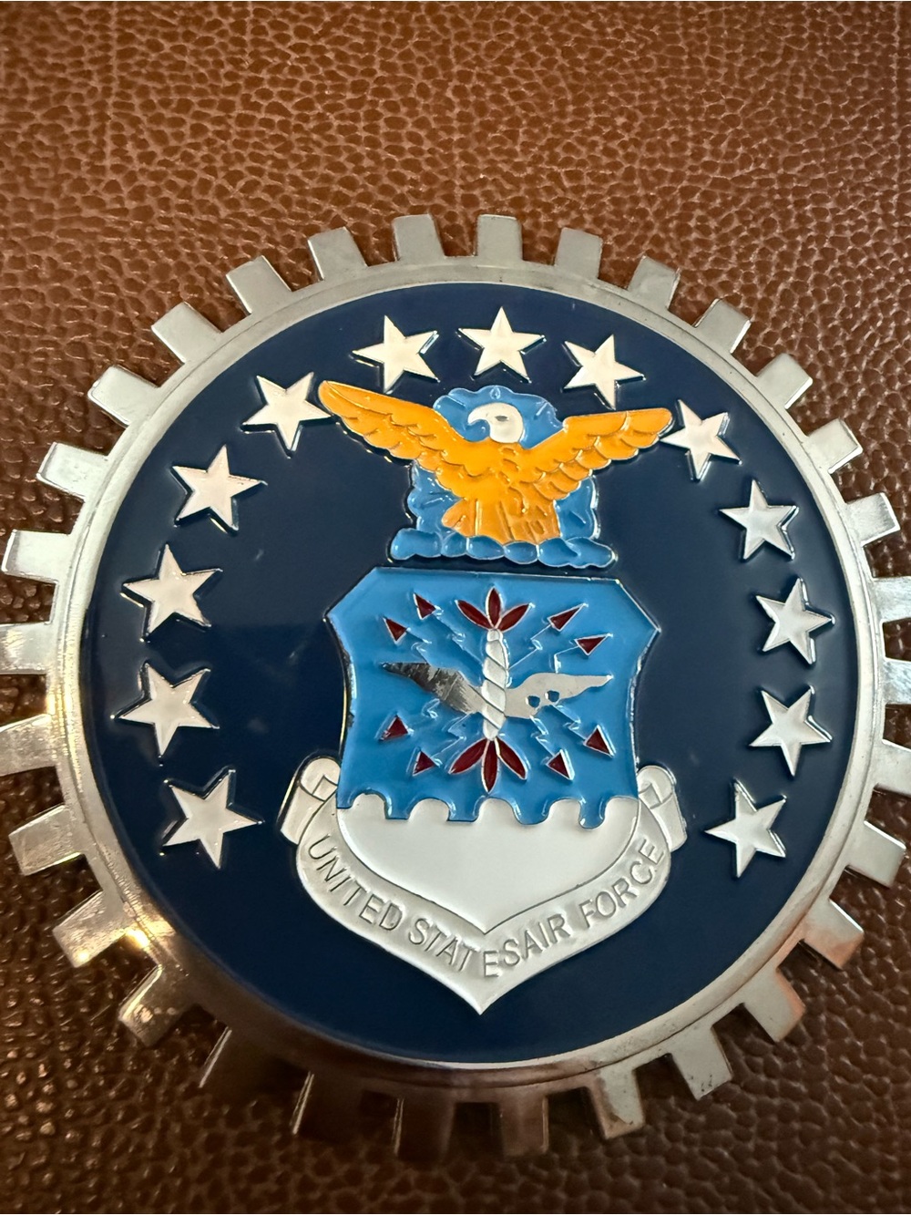 UNITED STATES AIR FORCE CAR GRILLE BADGE - USA